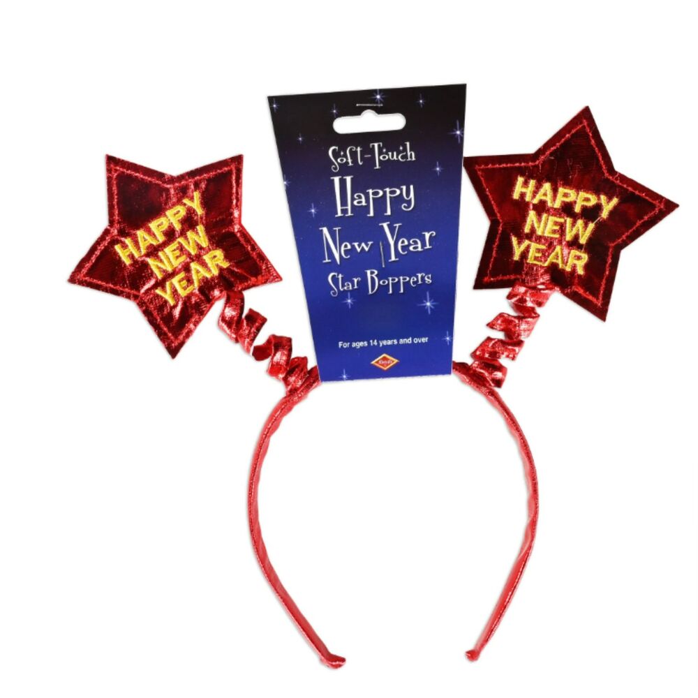 Beistle New Year Boppers Headband - Red NWT New